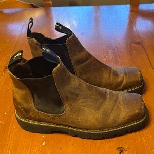 Ariat Brown Leather Chelsea Boots